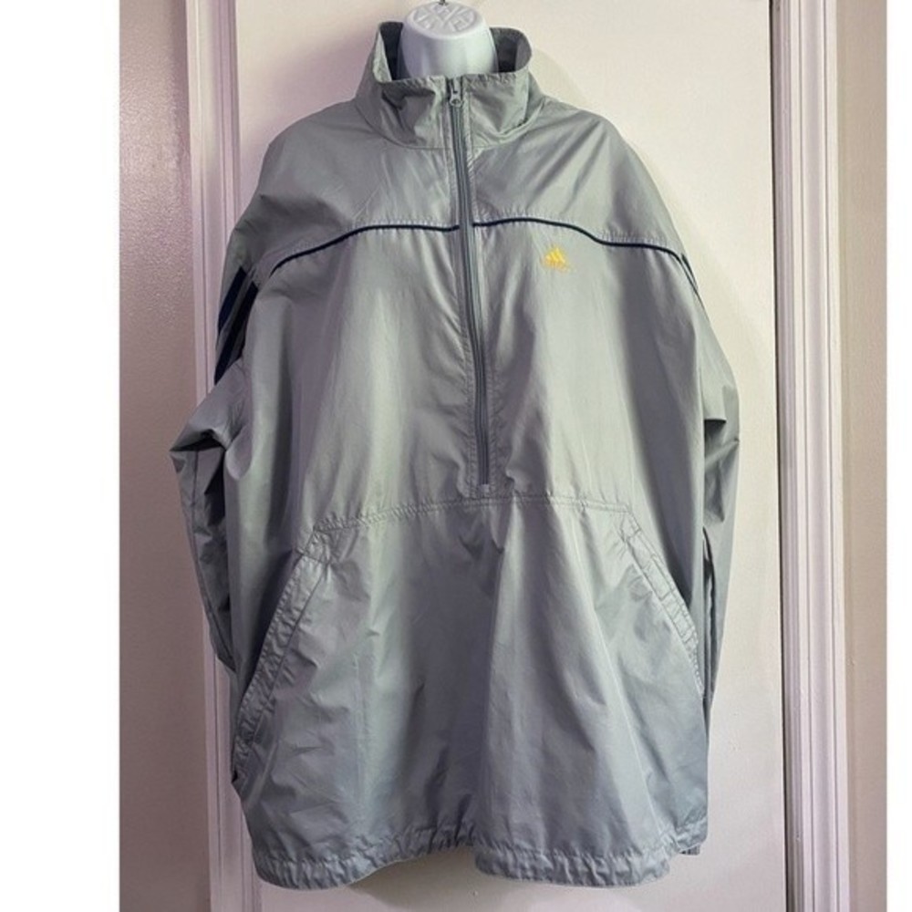 Vintage Adidas Blue & grey windbreaker XL